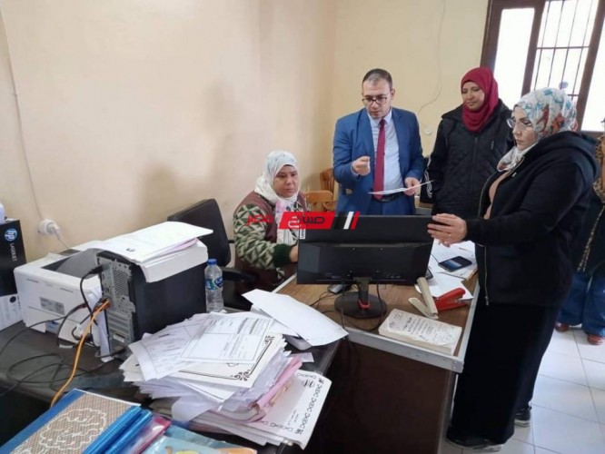 نائب محافظ دمياط يتابع سير العمل بالمركز التكنولوجي في كفر سعد