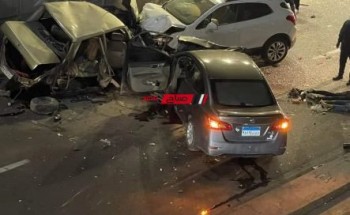 حادث تصادم بين 3 سيارات بنفق قناة السويس بمحافظة الإسكندرية