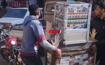 حملة مكبرة لإزالة الاشغالات وتنشيط تحصيل مستحقات النظافه بقرية الخياطة بدمياط