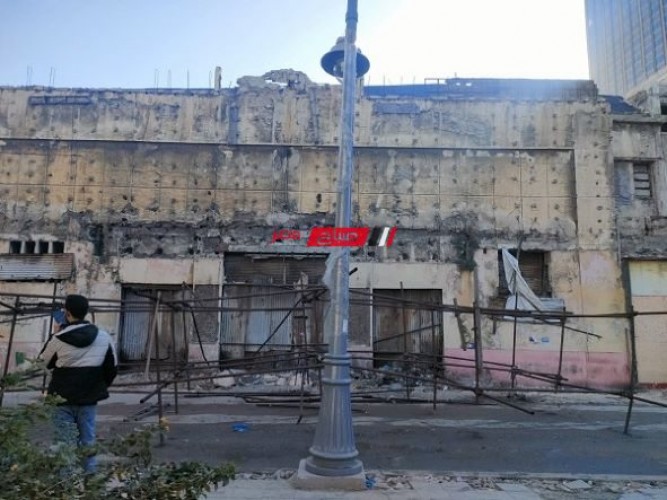 رفع كفاءة وتطوير ميدان سينما ركس بمنطقة المنشية في الإسكندرية وإزالة الأجزاء الخطرة عنها