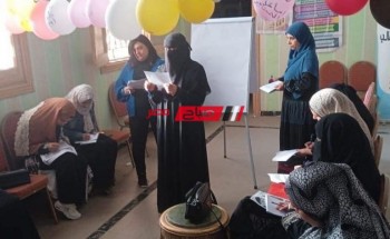قومي المراة بدمياط ينظم دورة تدريبية عن التثقيف المالى لسيدات قرية ميت ابو غالب
