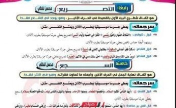 مراجعة نهائية ونماذج امتحانات عربي للصف الثاني الثانوي الترم الاول 2023