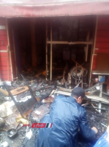اندلاع حريق داخل محل أدوات منزلية بمنطقة المنشية في الإسكندرية