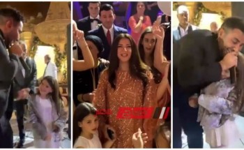 ابنة دنيا سمير غانم ترقص مع أحمد سعد في حفل زفاف