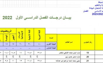 ظهور نتيجة الصف الثالث الإعدادي محافظة دمياط 2023 على الموقع الرسمي Domyat.governorate