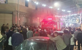 اندلاع حريق بجراج سيارات في المنتزه بمحافظة الإسكندرية