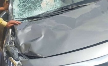 اصابه شخصين في حادث تصادم سيارة ملاكي ودراجة بخارية على طريق كفر سعد بدمياط
