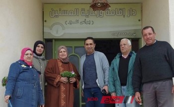 رئيس محلية رأس البر يزور دار المسنين لتقدم التهاني بمناسبة شهر رمضان