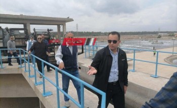 رئيس جهاز مدينة دمياط الجديدة يتفقد محطة معالجة الصرف الصحي طاقة ٥٠ الف م٣/ يوم
