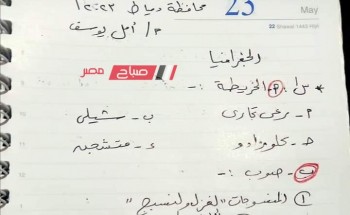 حل امتحان الدراسات الاجتماعية محافظة دمياط للصف الثالث الاعدادي الترم الثاني 2023