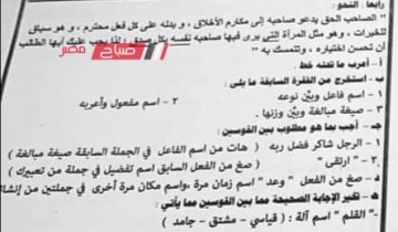 حل قطعة نحو امتحان العربي محافظة القاهرة للصف الثالث الاعدادي الترم الثاني 2023