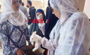 انطلاق فعاليات قافله بيطرية مجانية في قرية التوفيقيه بدمياط