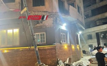 تفاصيل إصابة 3 مواطنين في انهيار أجزاء من عقار بمحافظة الإسكندرية