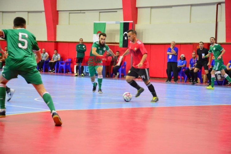 نتيجة مباراة الجزائر وليبيا كأس العرب لكرة الصالات
