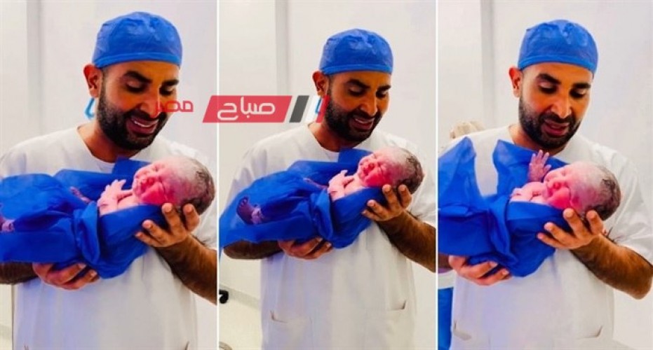 أحمد سعد يرزق بمولودته الثانية “مريم” من زوجته علياء