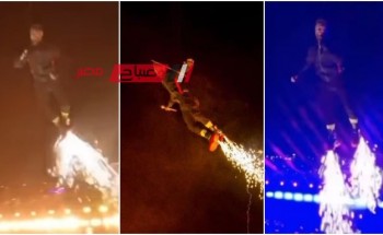 أحمد عصام يكشف كواليس طيران تامر حسني في حفل مهرجان العلمين: ارتفع 40 مترا في 3 ثواني