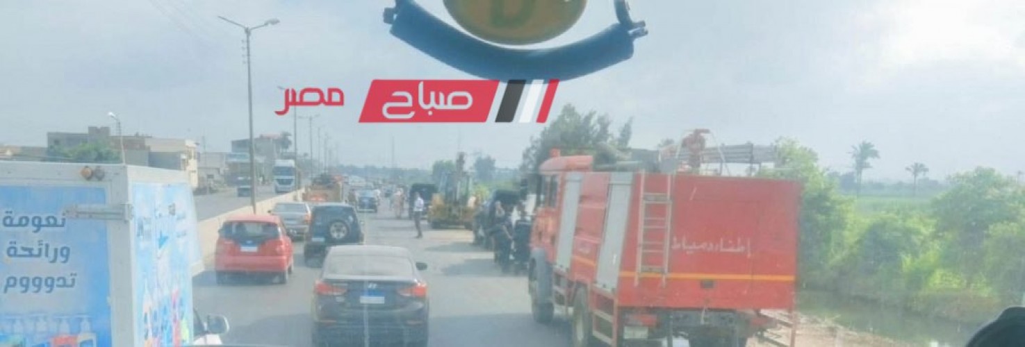 سقوط سيارة ملاكي في ترعة طريق كفر سعد بدمياط دون خسائر بشرية