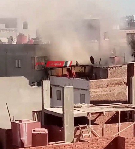 اخماد حريق نشب في سطح منزل بقرية السيالة بدمياط دون خسائر بشرية
