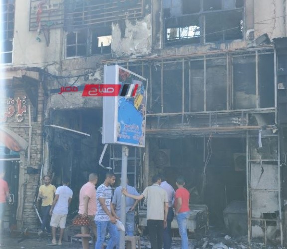 تفاصيل حريق مطعم شهير في منطقة محطة الرمل بمحافظة الإسكندرية