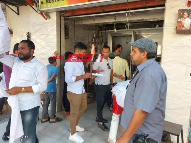 حملة مكبرة في كفر سعد بدمياط تتابع سير العمل بالمخابز ومحلات بيع المواد الغذائية