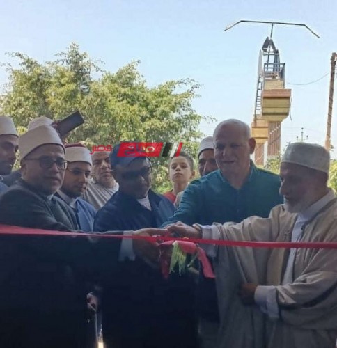 بالصور وكيل أوقاف دمياط يفتتح مسجد الفتاح العليم بإدارة الروضه