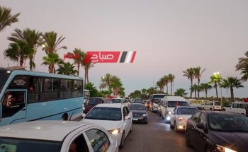 توافد المئات من رحلات اليوم الواحد على مدينة رأس البر في اجازة الاسبوع