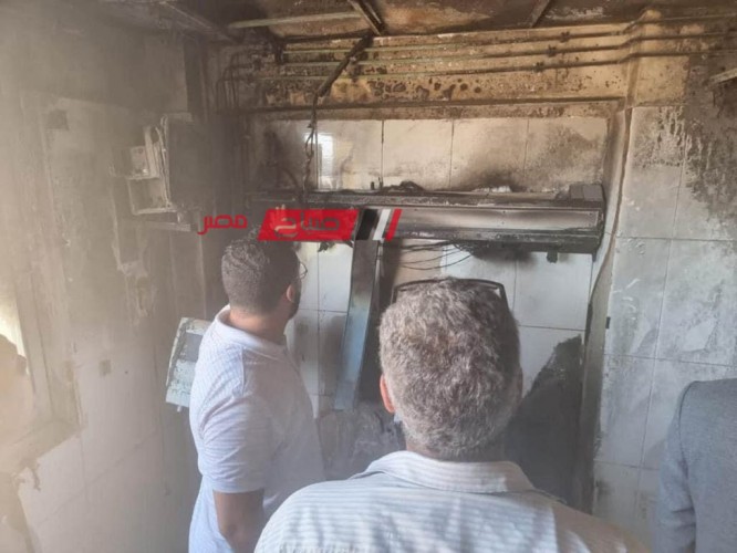 النيابة الإدارية تعاين موقع حريق مستشفى جامعة الأزهر في دمياط الجديدة
