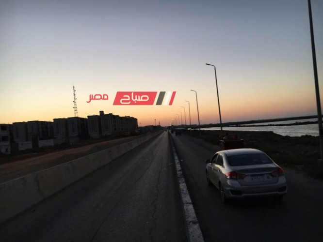 بالفيديو انتظام اعمال تطوير طريق شطا بمدخل محافظة دمياط