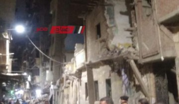 انهيار عقار بمنطقة كرموز في محافظة الإسكندرية
