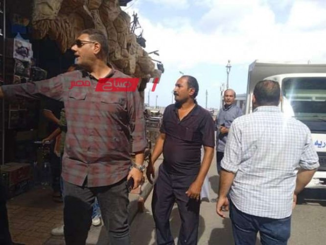 حملات إزالة إشغالات في حي المنتزه أول بمحافظة الإسكندرية