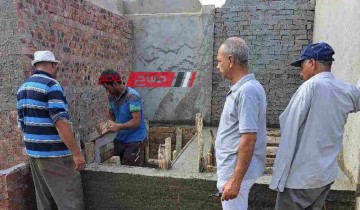 ايقاف 3 حالات بناء بالمخالفة بمدينة كفر سعد البلد بدمياط
