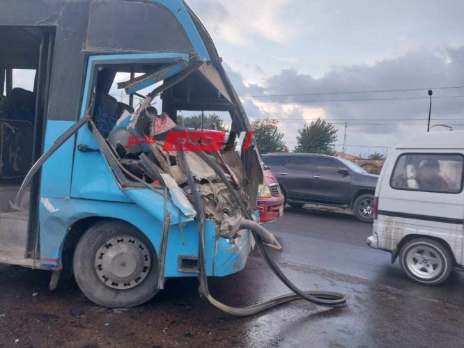حادث تصادم أتوبيس بسيارة وإصابة 9 أشخاص بمحافظة الإسكندرية