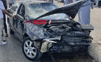 وفاة المصابة في حادث انقلاب سيارة ملاكي على طريق رأس البر بدمياط