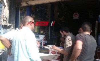 تكثيف جهود حملات تحصيل الرسوم المستحقة في قرية الخياطة بدمياط