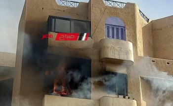 بالصور اخماد حريق نشب داخل شقة سكنية بدمياط الجديدة دون خسائر بشرية