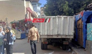 انطلاق حملات صباحية ومسائية لإزالة الاشغالات في دمياط