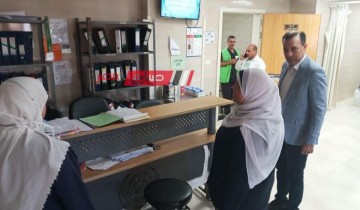 مرور مفاجئ لوكيل وزارة الصحة على مستشفى دمياط العام
