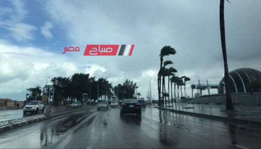أمطار غزيرة علي الإسكندرية في نوة الفيضة الصغرى واضطراب الملاحة البحرية