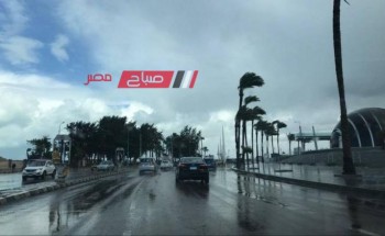 أمطار غزيرة علي الإسكندرية في نوة الفيضة الصغرى واضطراب الملاحة البحرية