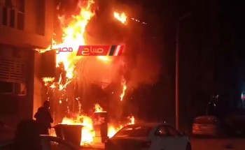 اشتعال النيران في محل بمنطقة سيدي بشر في الإسكندرية