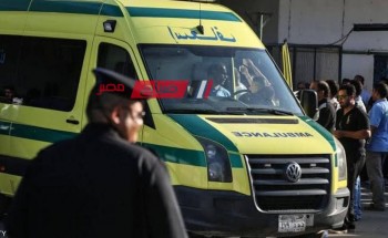اصابة سيدة في حادث تصادم سيارة نقل وميكروباص على طريق دمياط الجديدة
