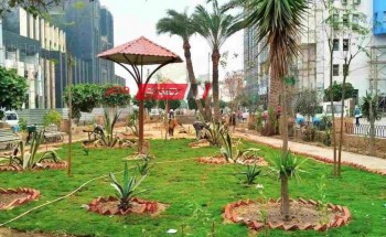 بالصور رفع كفاءه وتطوير حديقة محافظة دمياط