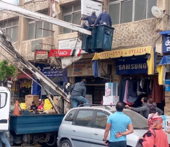 حملات إزالة إشغالات متنوعة في أحياء الإسكندرية