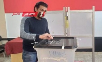 ياسر جلال يدلي بصوته في اليوم الثاني من الانتخابات الرئاسية