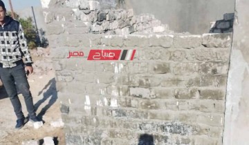 إزاله حالة بناء مخالف في قريه الرياض بدمياط