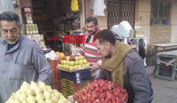 حملات مكبرة لازالة الاشغالات بشوارع مدينة فارسكور بدمياط