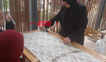 ندوة تدريبية لتفصيل اسدال الصلاة بدمياط ضمن انشطة التمكين الاقتصادي بالمدينة الصديقة للنساء
