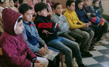 ندوة ثقافية عن عيد الشرطة والثورة لطلائع مركز شباب الزعاترة بدمياط