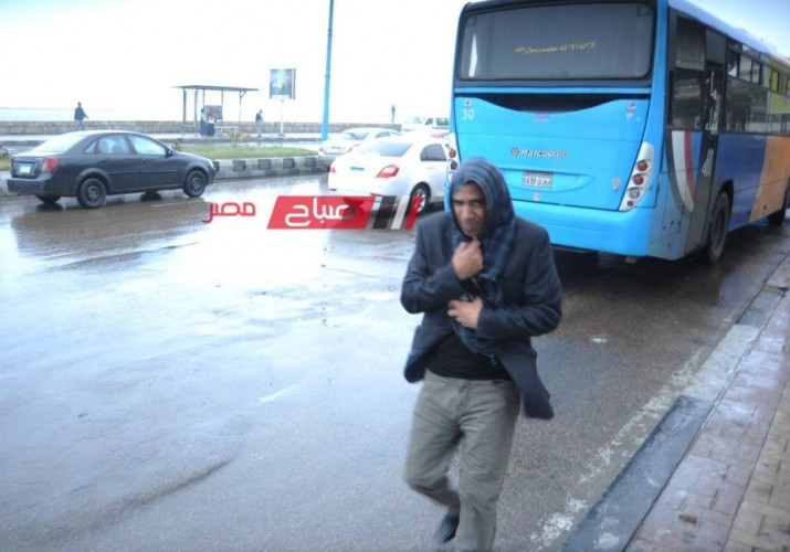 أجواء باردة وتساقط أمطار علي الإسكندرية اليوم