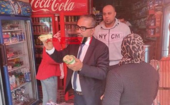 حملة تفتيشية مكبرة تتابع الأسواق والمحال التجارية بقرية الشعراء في دمياط